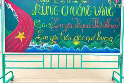 LIÊN ĐỘI LÊ VĂN TÁM TỔ CHỨC CUỘC THI RUNG CHUÔNG VÀNG VỚI CHỦ ĐỀ “EM YÊU TỔ QUỐC VIỆT NAM, EM YÊU BIỂN ĐẢO QUÊ HƯƠNG”