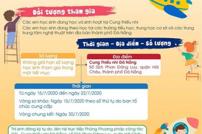 Cuộc thi: TỎA SÁNG TÀI NĂNG NHÍ 2020 – THÀNH PHỐ ĐÀ NẴNG