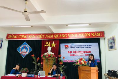 Đại hội Chi đoàn giáo viên trường TH Lê Văn Tám nhiệm kì 2021 -2022